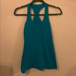 lulu lemon Blue/Turquoise Racerback Workout top
